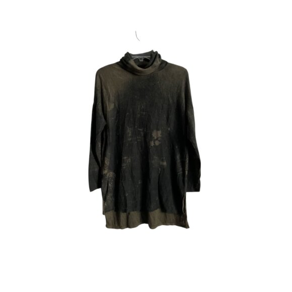 Skull Cashmere tunic turtleneck sweater - Picture 1 of 4